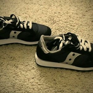Black & White Women's Saucony Sneakers